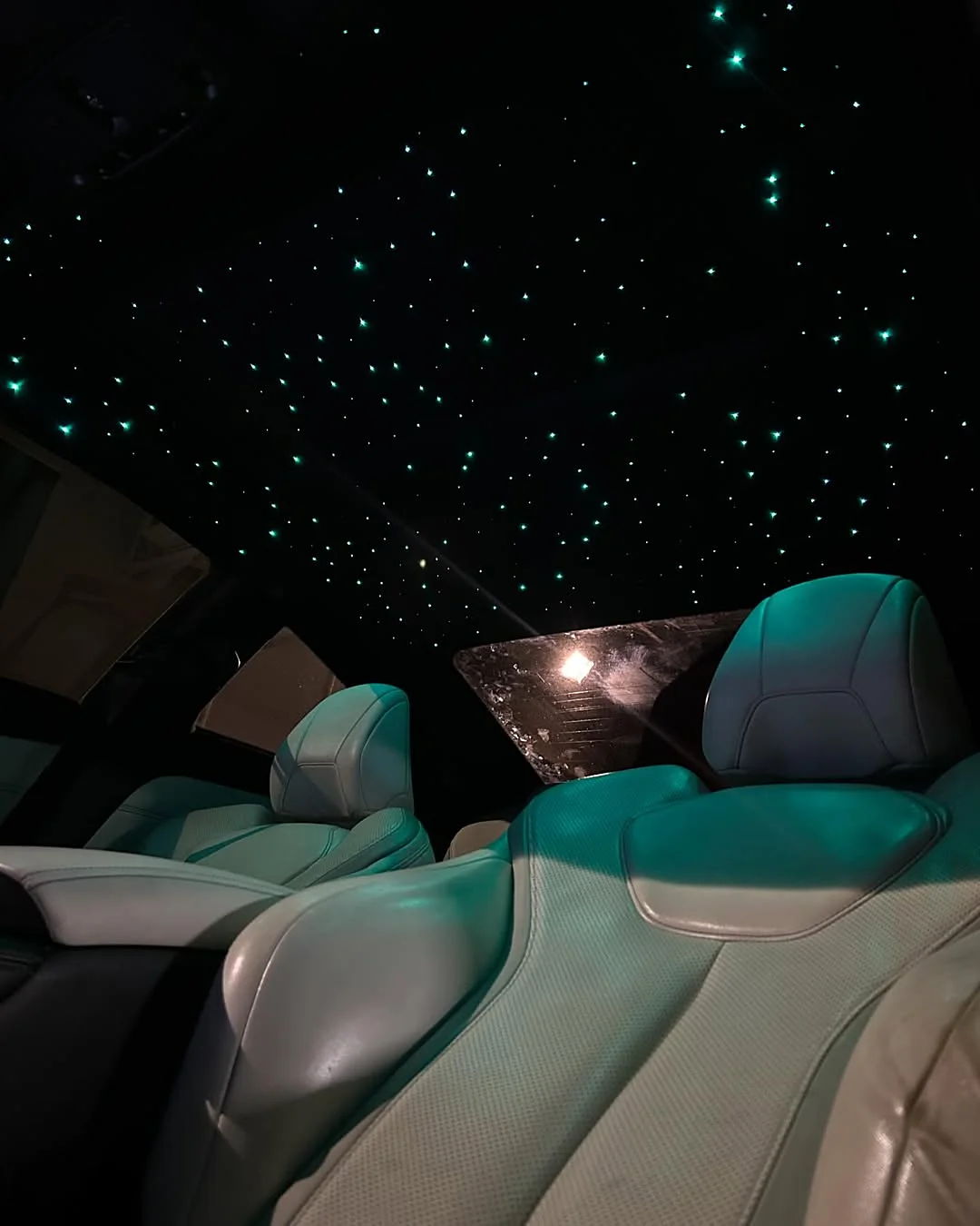 Galaxy-density starlight headliner in an Infiniti Q60