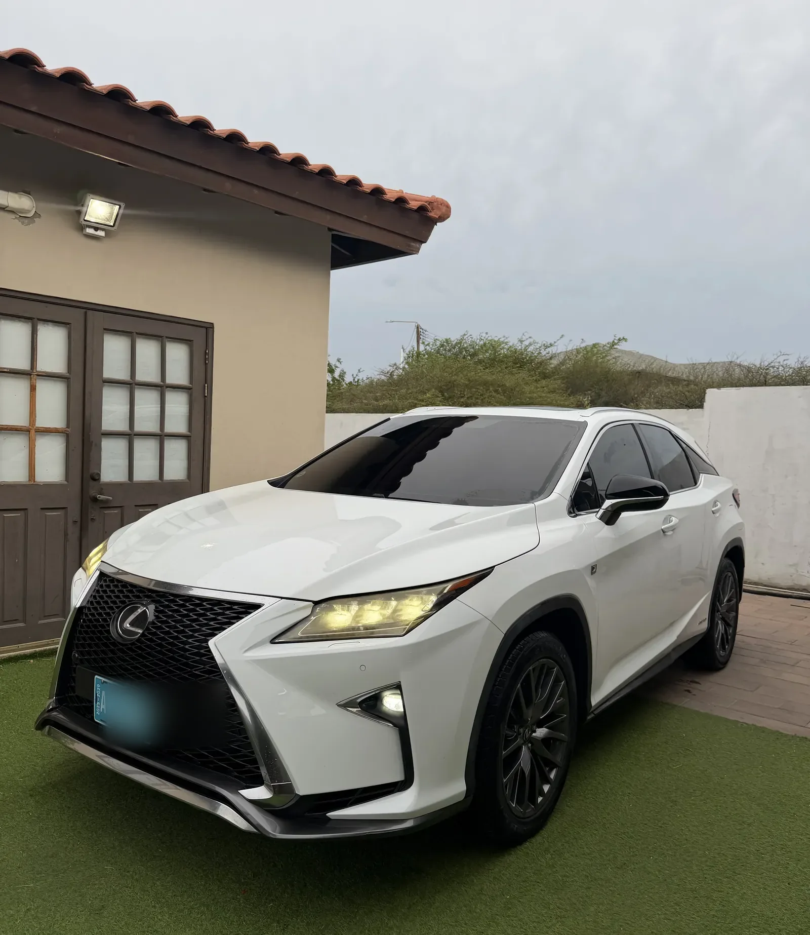 Lexus RX450h with tinted windows